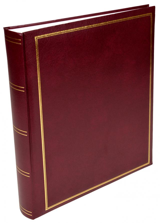 Exclusive Line Maxi Album Vinrød 30x33 cm (100 Hvide sider / 50 blade)