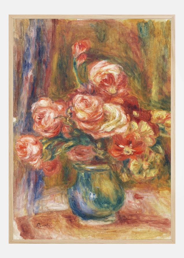 Panited Rose Bouquet Plakat