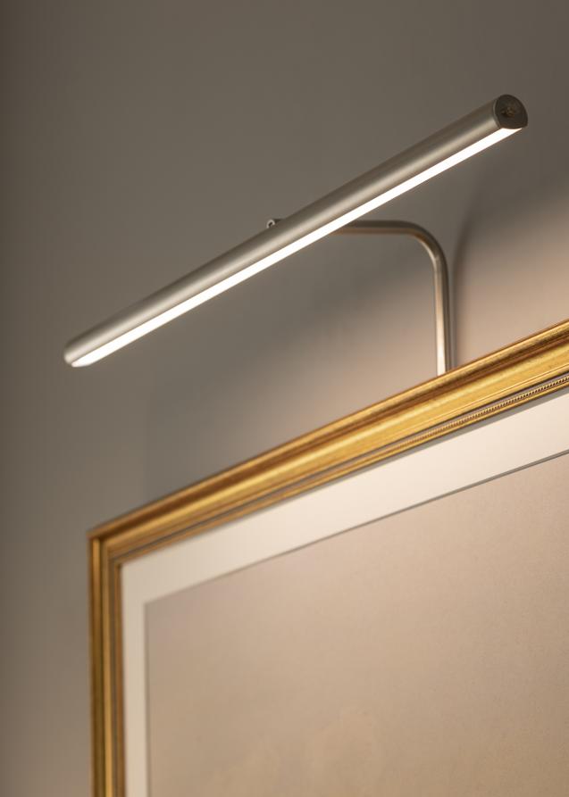 Gallery LED 60 cm til rammebredde +90 cm Billedbelysning - Nikkel