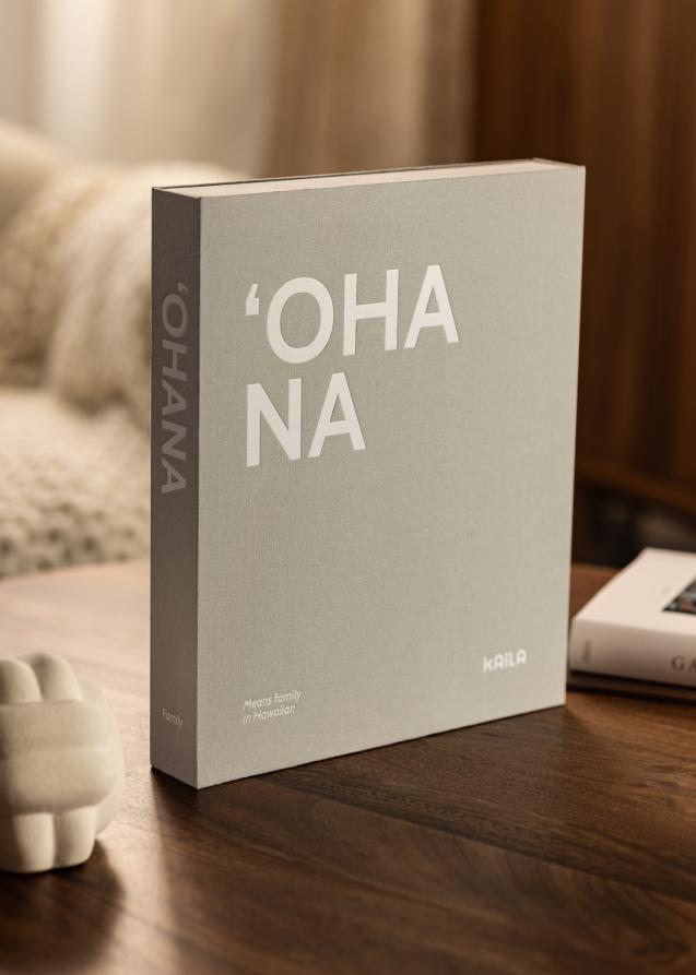 KAILA 'OHANA - Coffee Table Photo Album (60 Sorte Sider / 30 Blade)