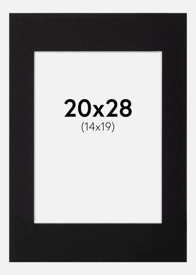 Passepartout Canson Sort (Hvid kerne) 20x28 cm (14x19)