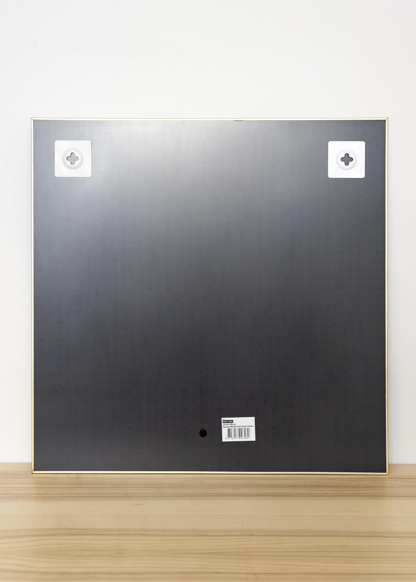 KAILA Square Mirror - Thin Brass 40x40 cm