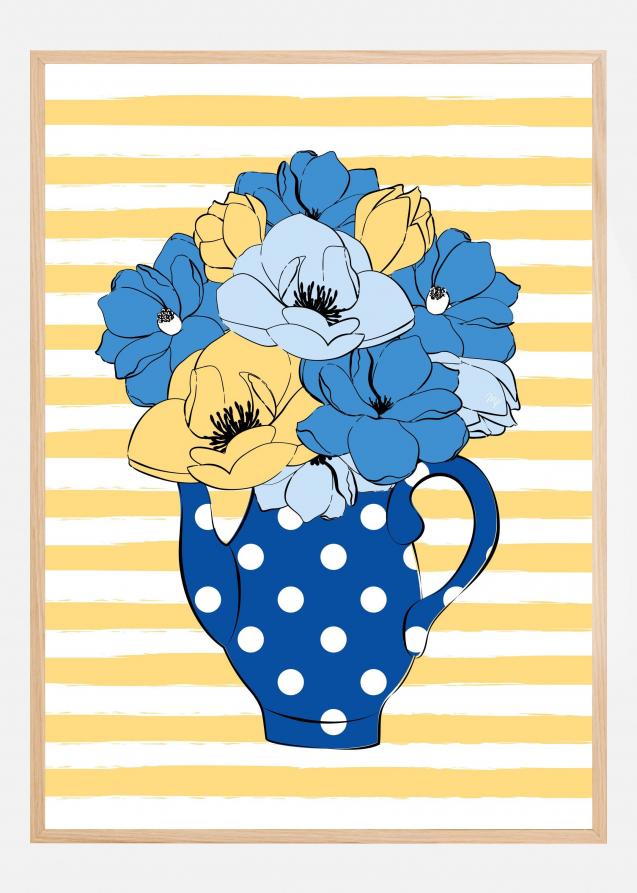 Blue Flowers Plakat