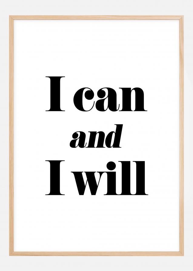 I can and I will Plakat