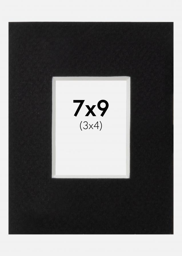 Passepartout Canson Sort (Hvid kerne) 7x9 cm (3x4)