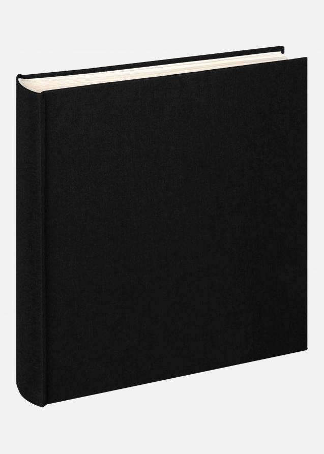 Cloth Album Sort - 28x29 cm (100 Hvide sider / 50 ark)