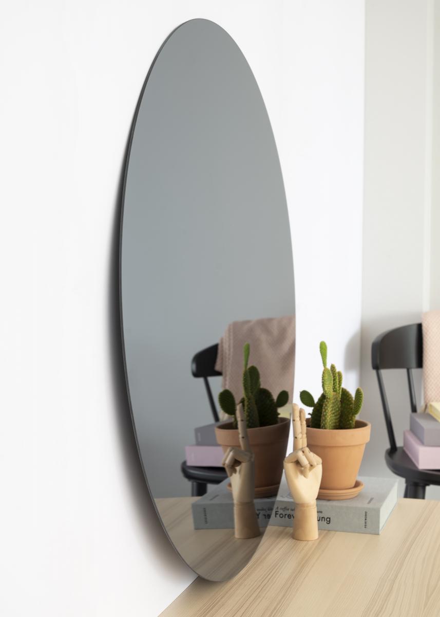 KAILA Rundt Spejl Smoked Grey 90 cm Ø