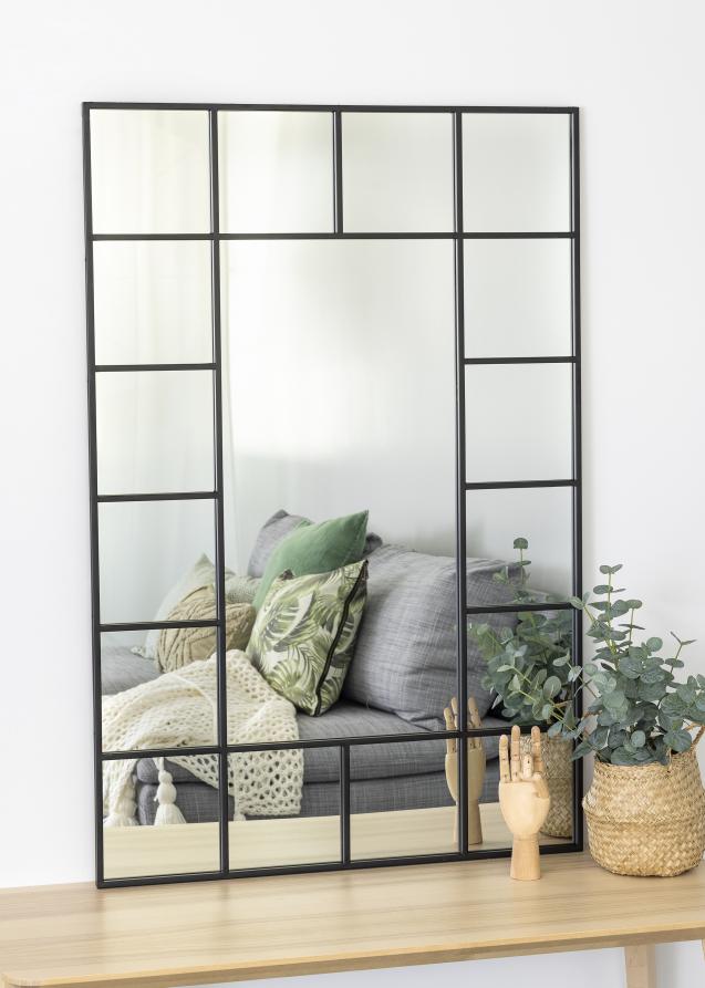 KAILA Spejl Window II - Sort 80x120 cm