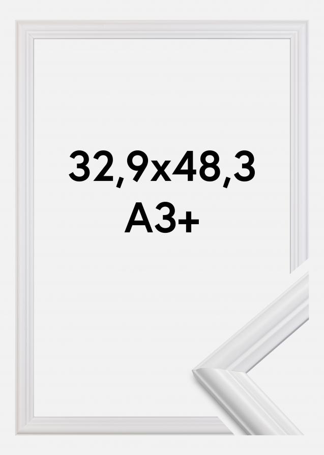 Ramme Siljan Akrylglas Hvid 32,9x48,3 cm (A3+)