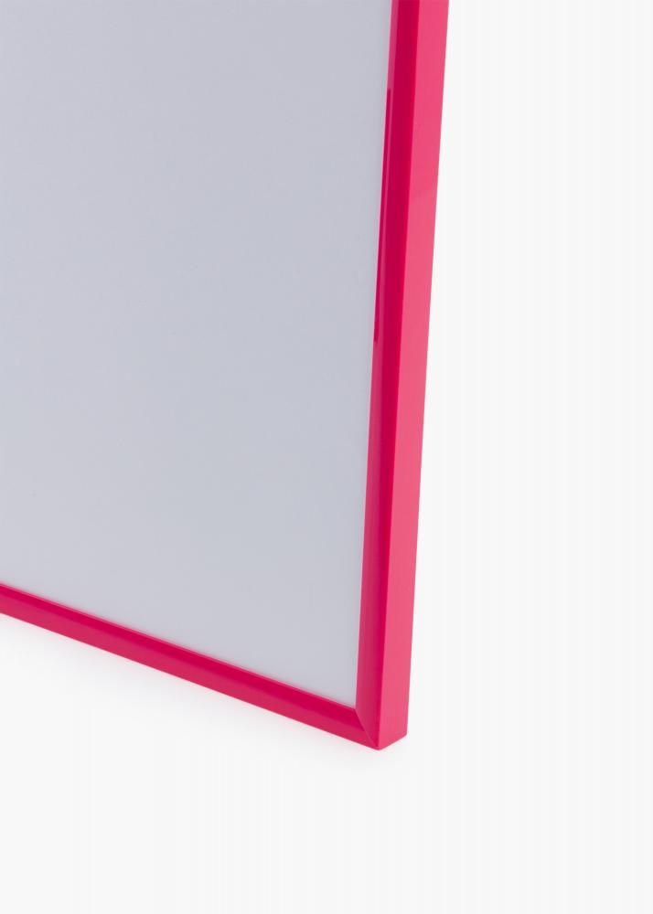 Ramme New Lifestyle Hot Pink 50x70 cm - Passepartout Hvid 42x59,4 cm (A2)