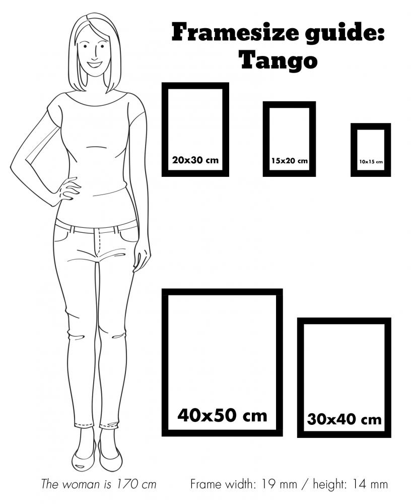 Ramme Tango Sort 13x18 cm