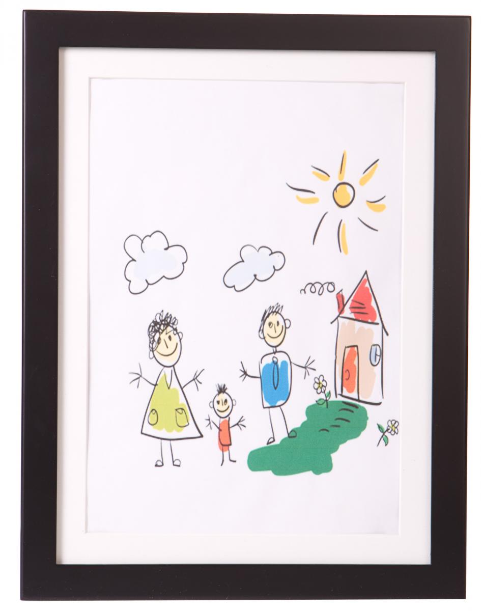Ramme Little Davinci til tegninger A4 Sort