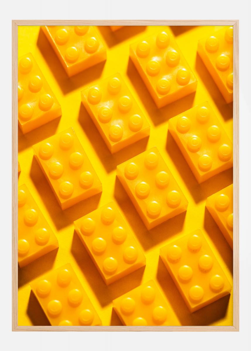 Yellow lego Plakat -