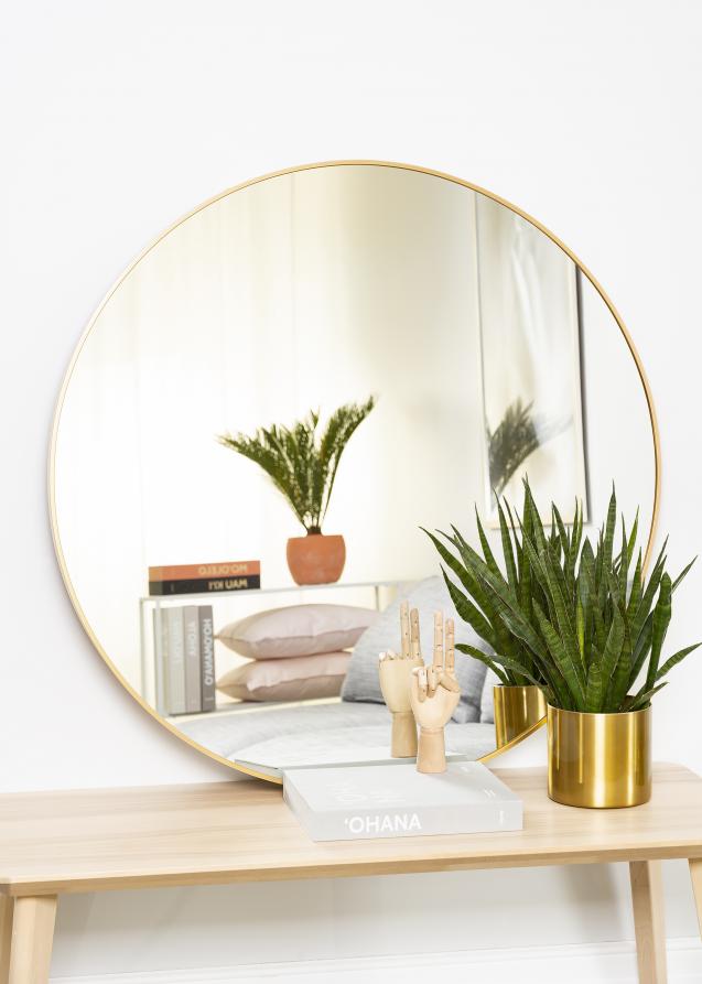 KAILA Round Mirror - Edge Gold 100 cm Ø