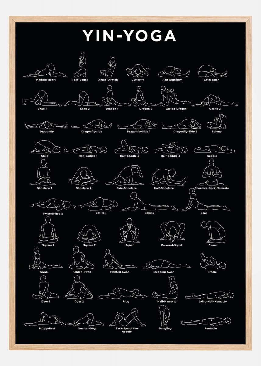 Se internettet Specialist Forståelse Køb Yoga - B&W Plakat her - BGA.DK