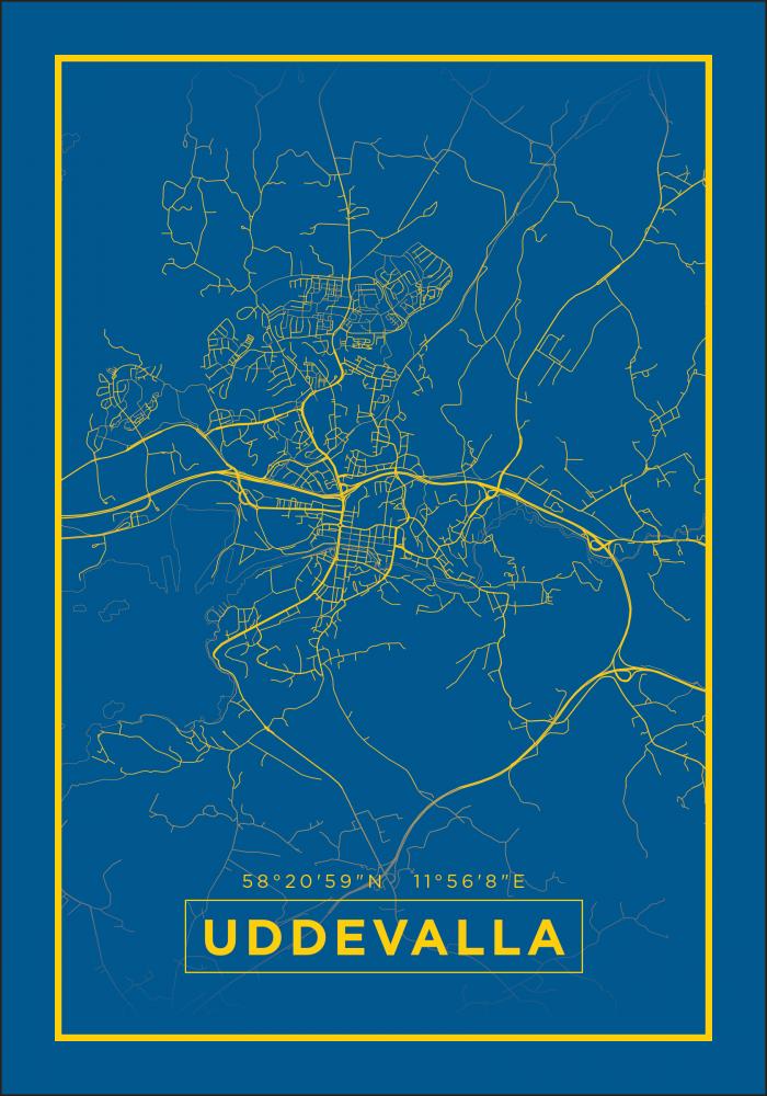 Map - Uddevalla - Blue