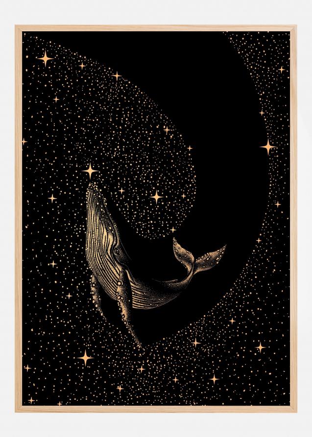 Starry Whale Dark Gold Version Plakat