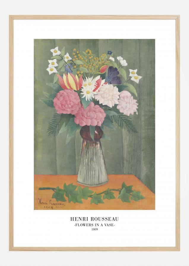 Henri Rousseau - Flowers In a Vase Plakat