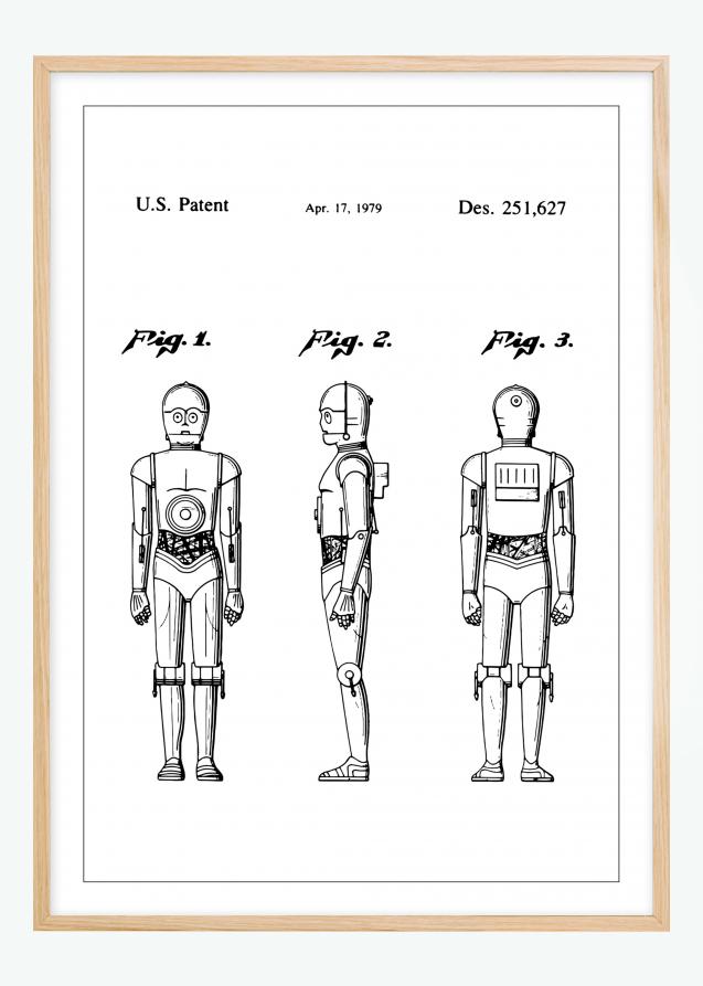 Patenttegning - Star Wars - C-3PO Plakat