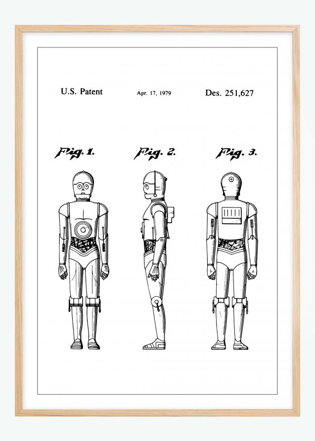 Patenttegning - Star Wars - C-3PO Plakat