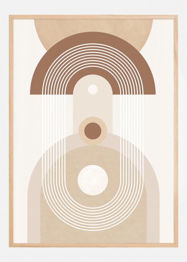 Beige Mid Century Poster No.3 Plakat