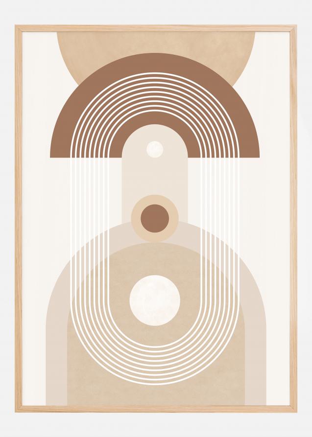 Beige Mid Century Poster No.3 Plakat