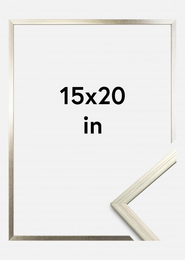 Ramme Edsbyn Akrylglas Sølv 15x20 inches (38,1x50,8 cm)