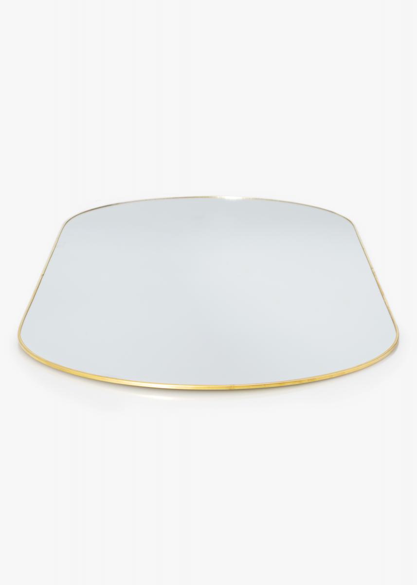 KAILA Oval Mirror - Thin Brass 35x80 cm