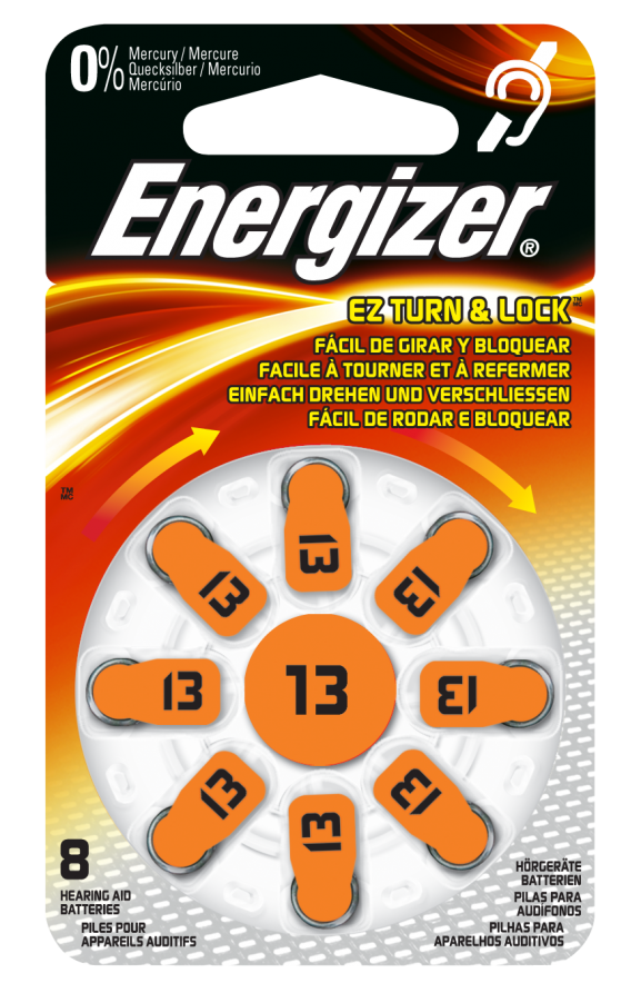 Energizer Høreapparatsbatteri Size 13 - 8-pak