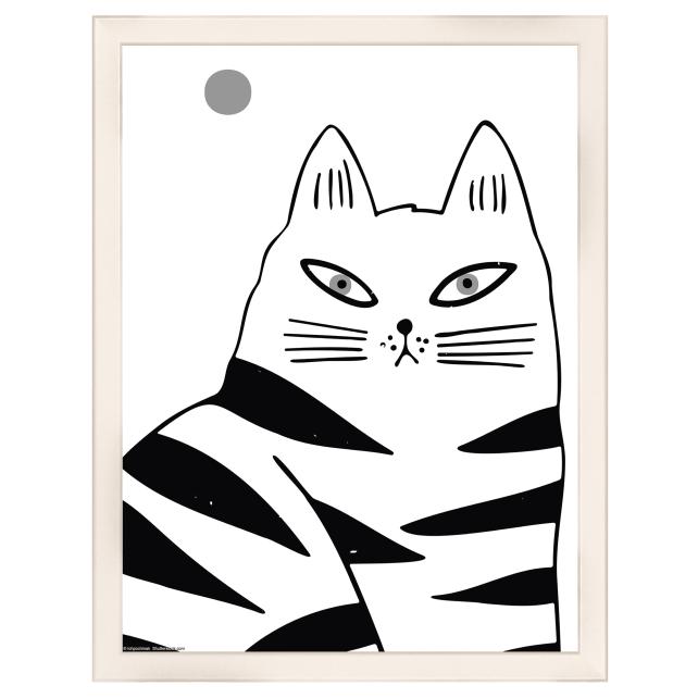 Ramme Liv Hvid 30x40 cm - Passepartout Hvid 18x27 cm