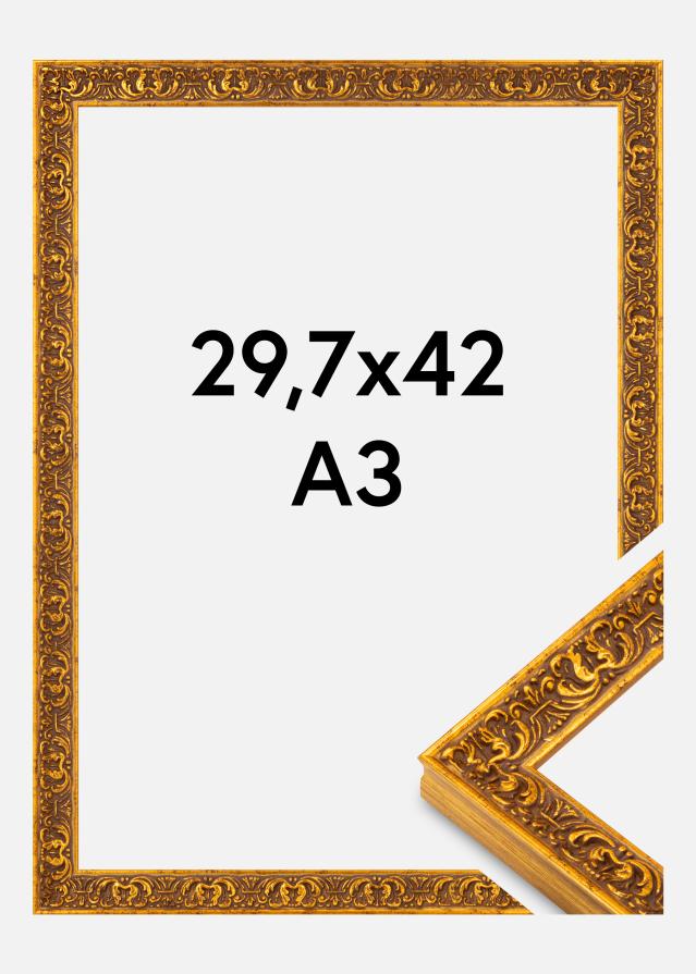 Ramme Amber Akrylglas Guld 29,7x42 cm (A3)