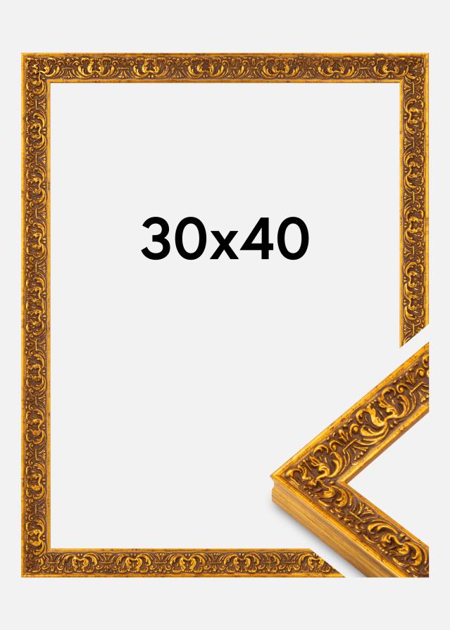 Ramme Amber Akrylglas Guld 30x40 cm