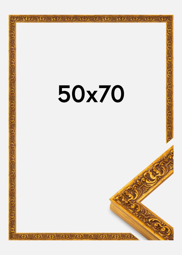 Ramme Amber Akrylglas Guld 50x70 cm