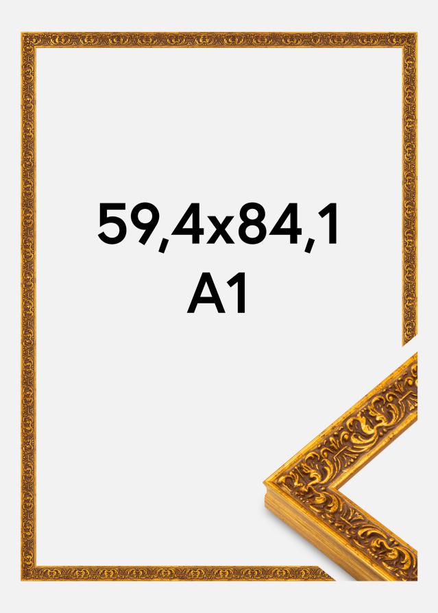 Ramme Amber Akrylglas Guld 59,4x84,1 cm (A1)