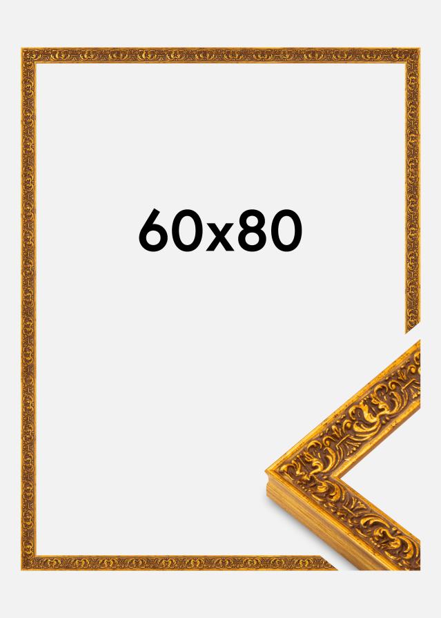Ramme Amber Akrylglas Guld 60x80 cm