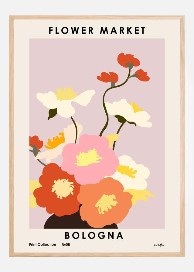 Flower Market. Bologna Plakat