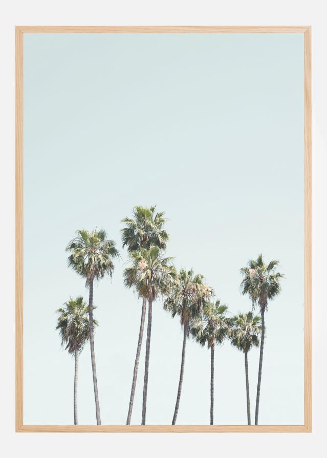 Blue Palm Trees Plakat