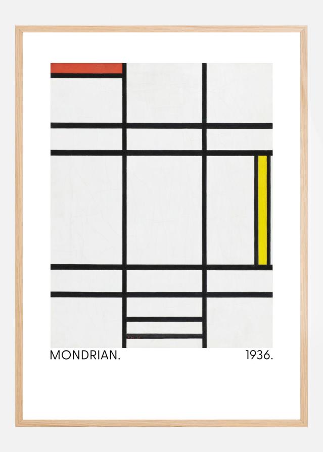 Composition in White Plakat