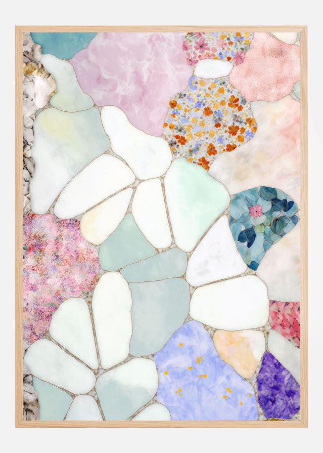 Floral Mosaic Plakat