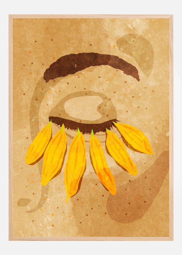 Flower power eye lashes Plakat