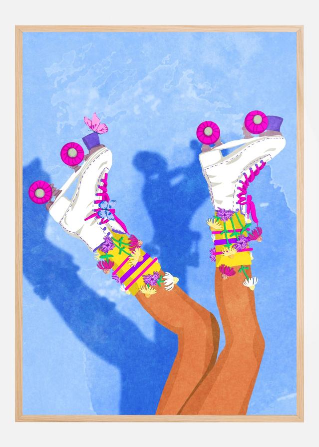 Skate like a Girl Plakat