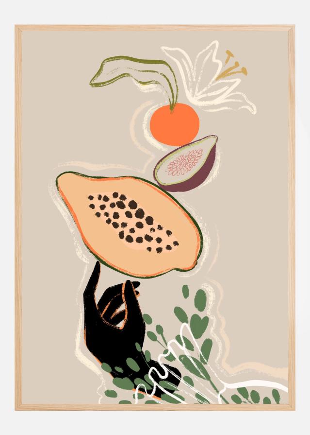Balancing Fruits Plakat