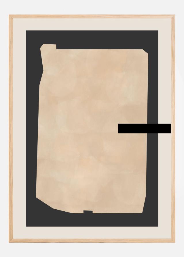 Abstract Beige Painting Plakat