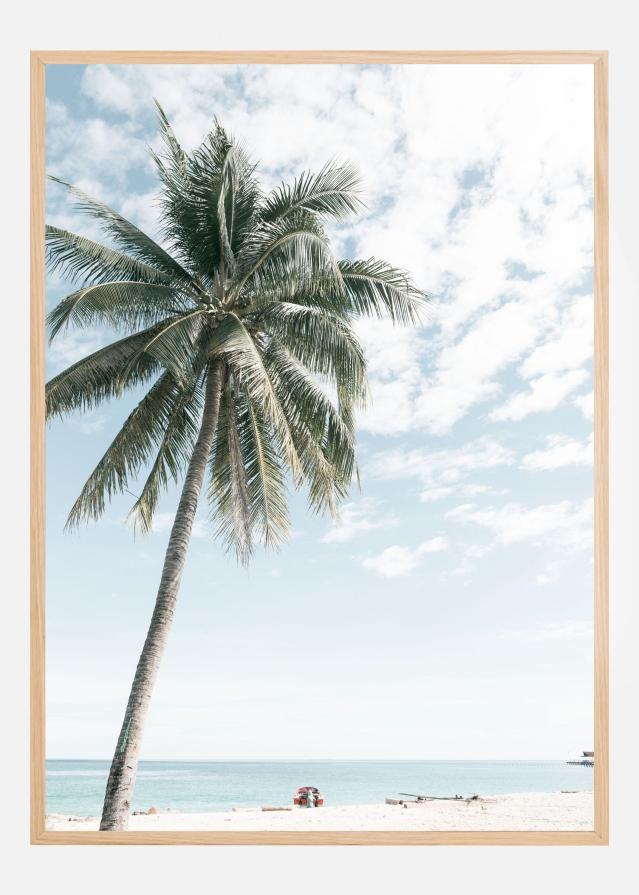 Palm tree at the beach 2 Plakat