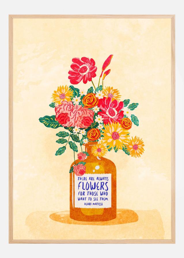 Always flowers Plakat