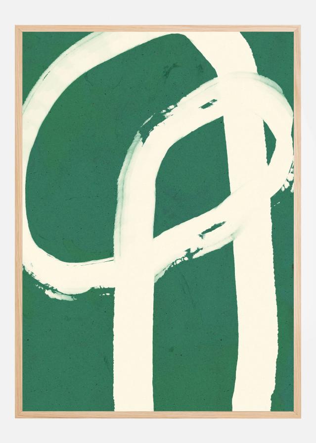 Strokes On Green 6 Plakat