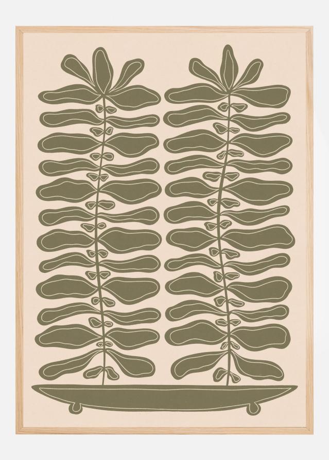 One Hundred Leaved Plant #23 Plakat