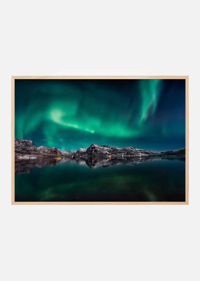 Lofoten Aurora Reflection Plakat