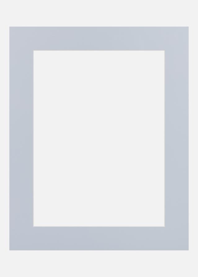 Passepartout Blue Satin (Hvid kerne) 40x50 cm (29x39)