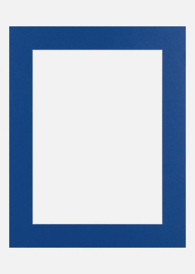 Passepartout Blue Wave (Hvid kerne) 50x50 cm (39x39)